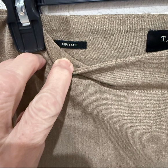 Talbots Heritage Dress Pants Side Zipper Tan Heather Straight Leg Women’s Size 8 - Picture 4 of 11
